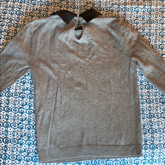 ASOS vegan leather collar sweater - Picture 6 of 7